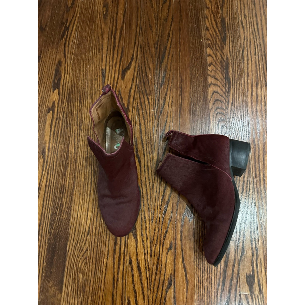 Jeffrey Campbell Ankle Boots Size 38.5 Burgundy